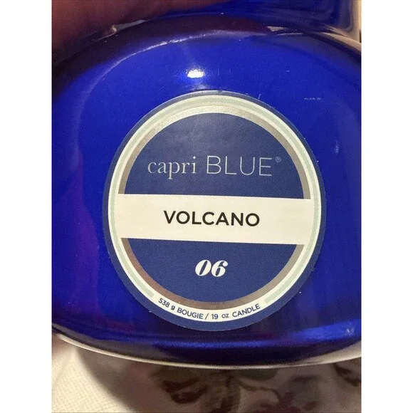 Capri BLUE Volcano 06 Candle 19 Oz. Barely Used, Great Condition! - Picture 2 of 5